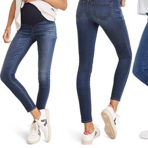 Madewell Maternity Over Belly Jeans Dark Blue